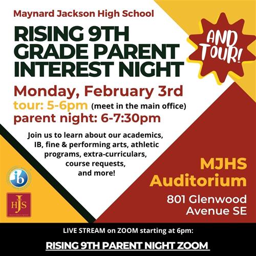 Parent Night Flyer